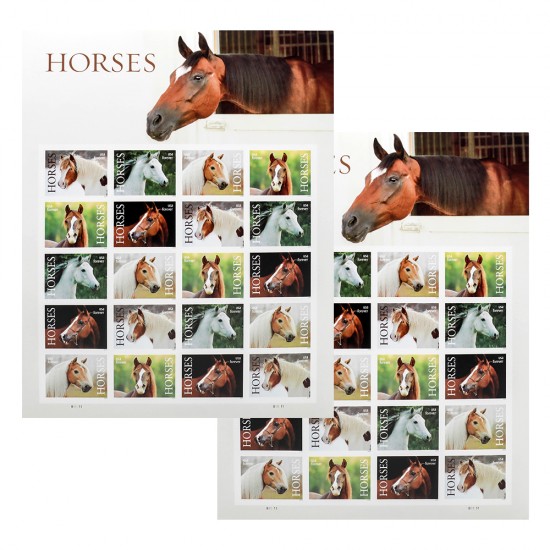 2024 US First-Class Forever Horses Stamps 2024 US First-Class Forever Horses Stamps