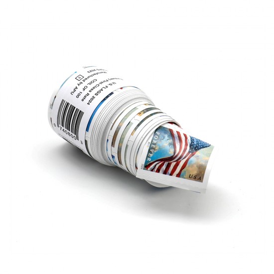 2024 U.S. Flags Forever Stamps Coil of 100 2024 U.S. Flags Forever Stamps Coil of 100