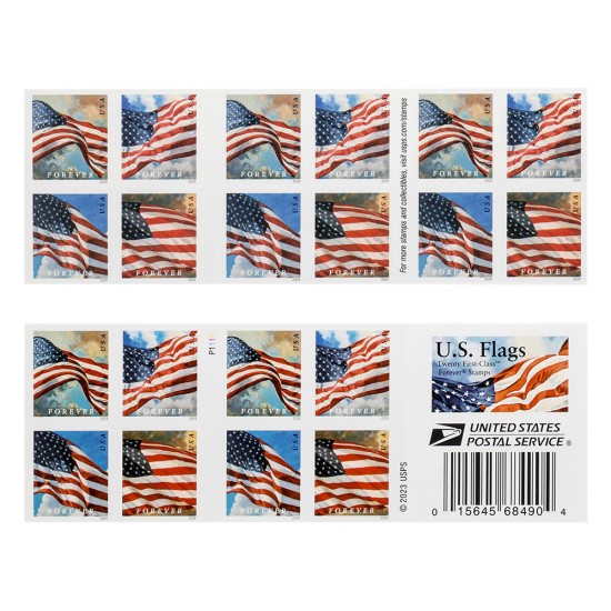 2024 U.S. Flags Forever Stamps Booklets 2024 U.S. Flags Forever Stamps Booklets