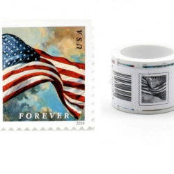 2024 U.S. Flags Forever Stamps Coil of 100