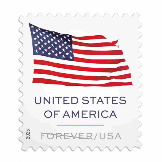 2025 U.S. Flags Rolls Forever First Class Postage Stamps