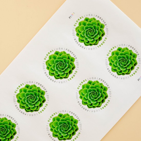 2017 USA Global Succulents Forever Stamps
